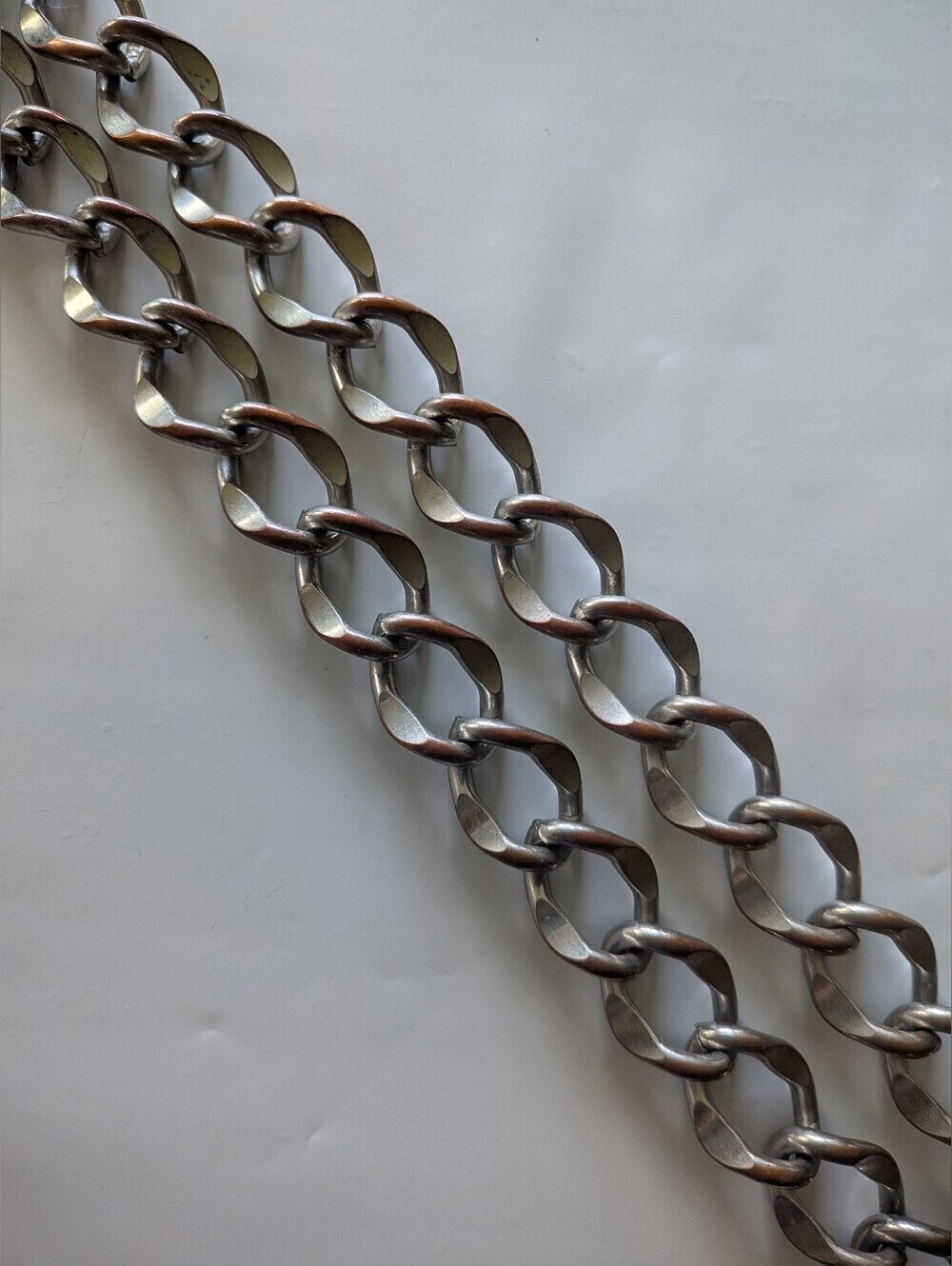 Vintage Chunky Large Loop Grunge Chain Necklace - Picture 2 of 9